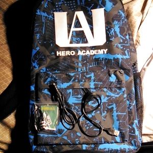 Backpack,zipper lock, 2 cables